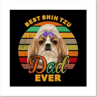 Best Shih Tzu Dad Ever Posters and Art